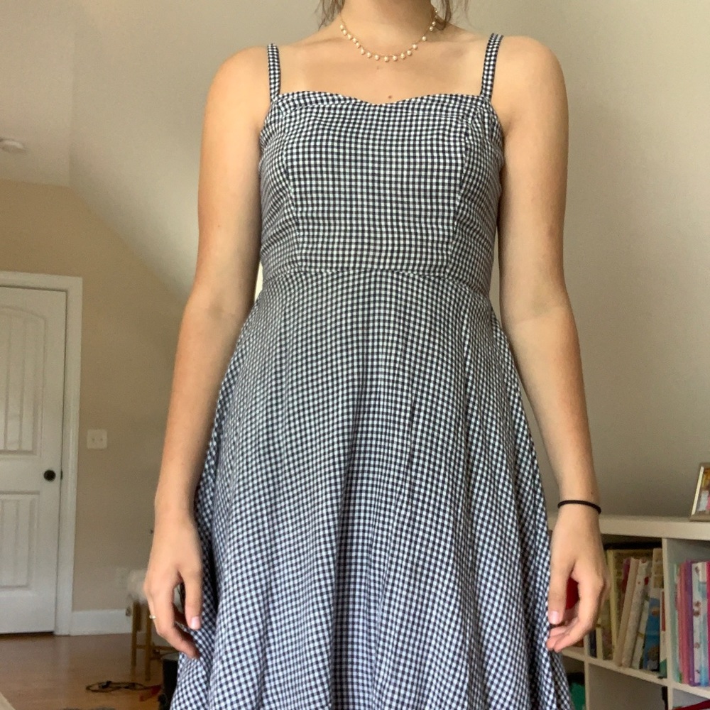 checkered dress